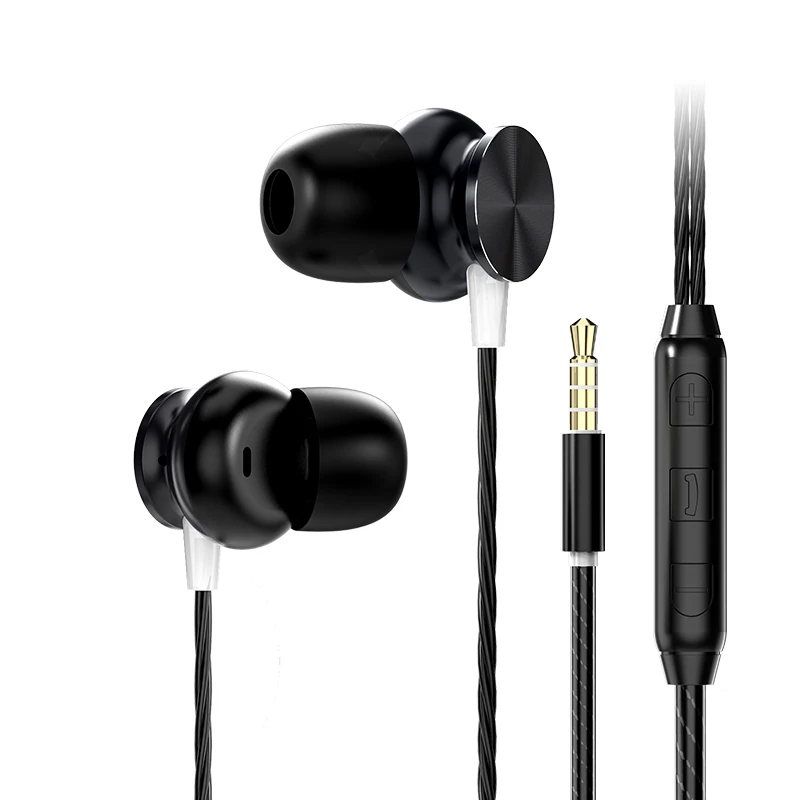 Black IHaitun 6D наушники-вкладыши Бас Звук спортивные наушники для iPhone samsung Xiaomi гарнитура fone de ouvido auriculares kulaklыk MP3 - Цвет: Black