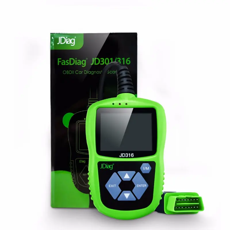 Новейший JDiag JD316 OBD2 автомобильный считыватель кодов неисправностей двигателя ODB2 автоматический сканер считывание четких кодов неисправностей Поддержка CAN K-line