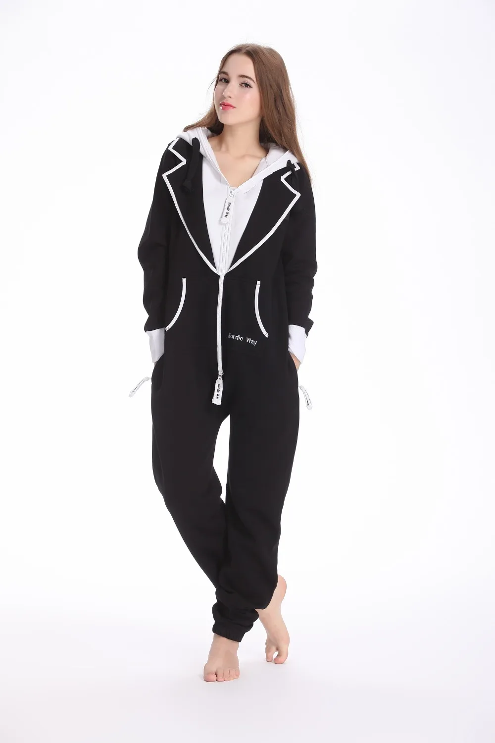 Комбинезон комбинезон с капюшоном флисовый все в одном унисекс|fleece clothes|fleece