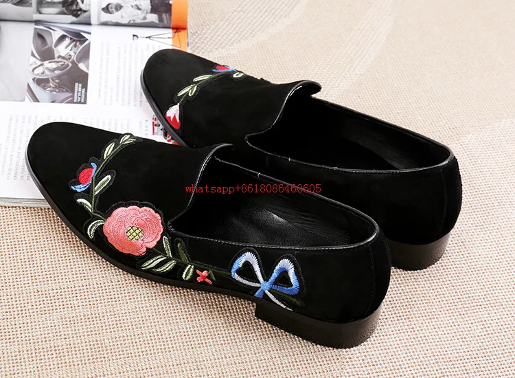 Choudory/Zapatos hombre Мужская обувь повседневная черная из натуральной кожи бархатные