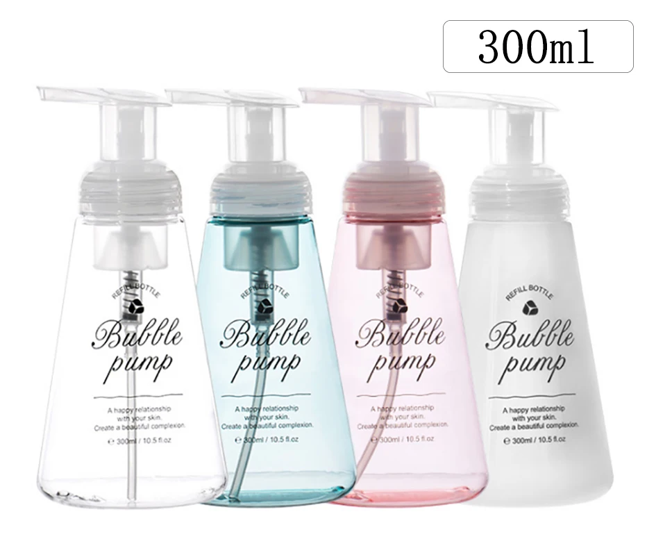 Soap Dispenser Foaming Bottle Mousses Facial Cleanser Bottle Shampoo Shower Gel Foam Pump Bottle 150/300ml
