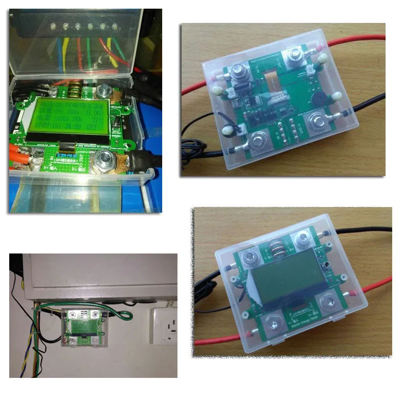 300V 100A DC Цифровой вольтметр Амперметр измеритель напряжения Емкость аккумулятора автомобиля вольт ток ваттметр детектор источник питания Тестер