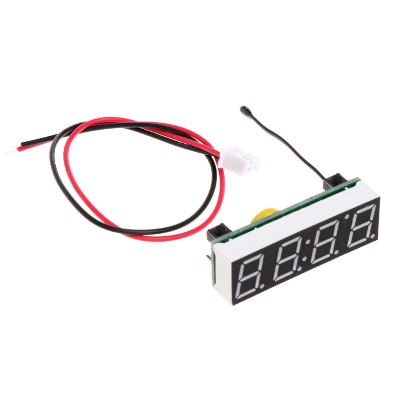 

1 шт. автомобиль 3 в 1 LED DIY цифровые часы температурный модуль напряжения Электронный DC 5 ~ 30 в