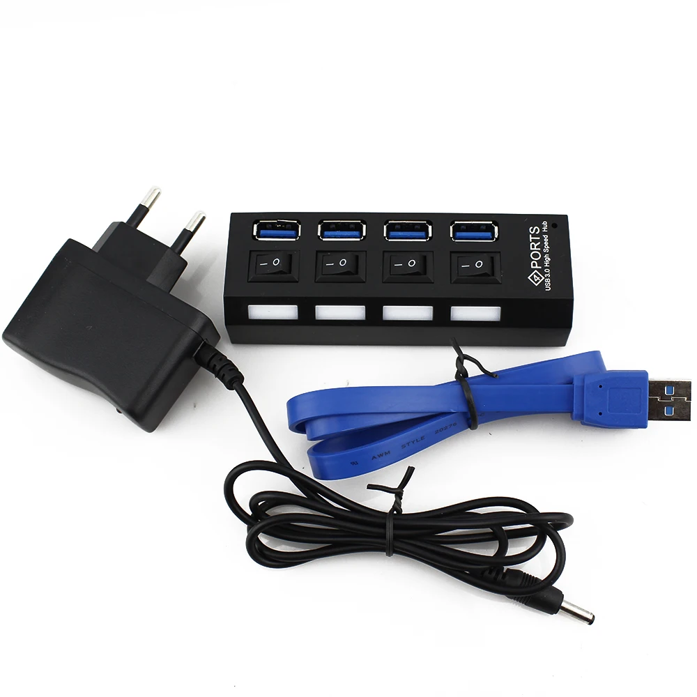 CHYI USB HUB 3 0 Супер скорость 5 Гбит/с 4 порта мини сплиттер с