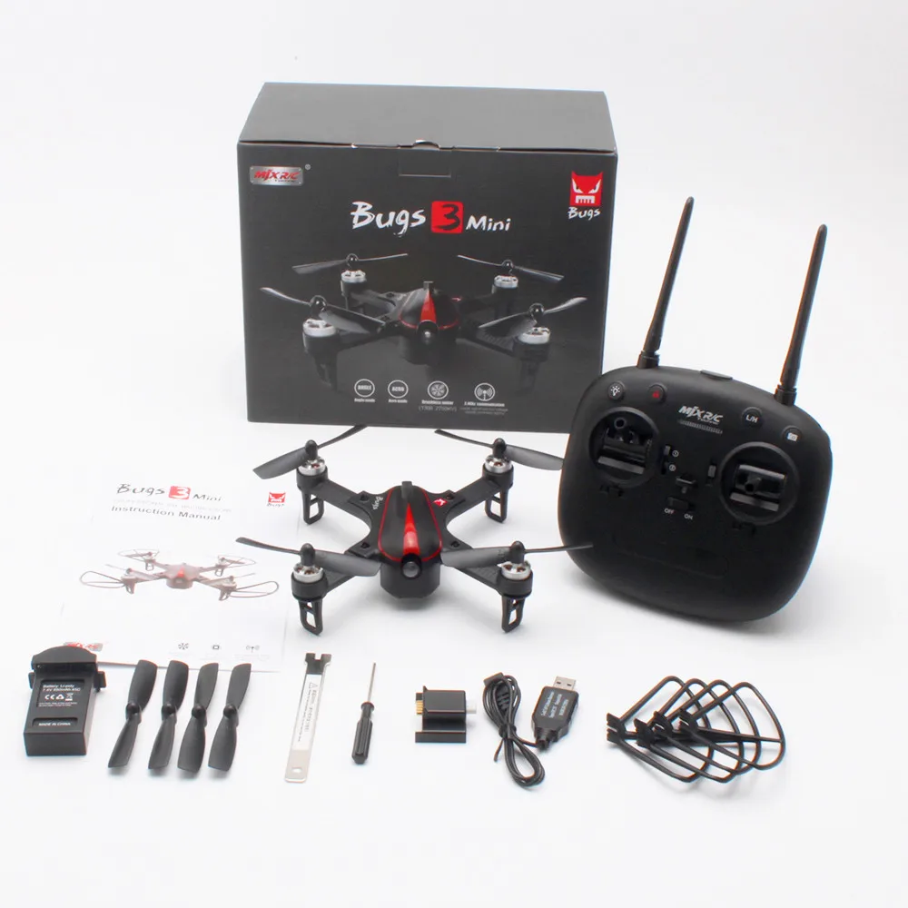 Квадрокоптер MJX Bugs 3 mini B3Mini FPV RC Радиоуправляемый Дрон с камерой C5810 Wi Fi 2 4G 6 осевой
