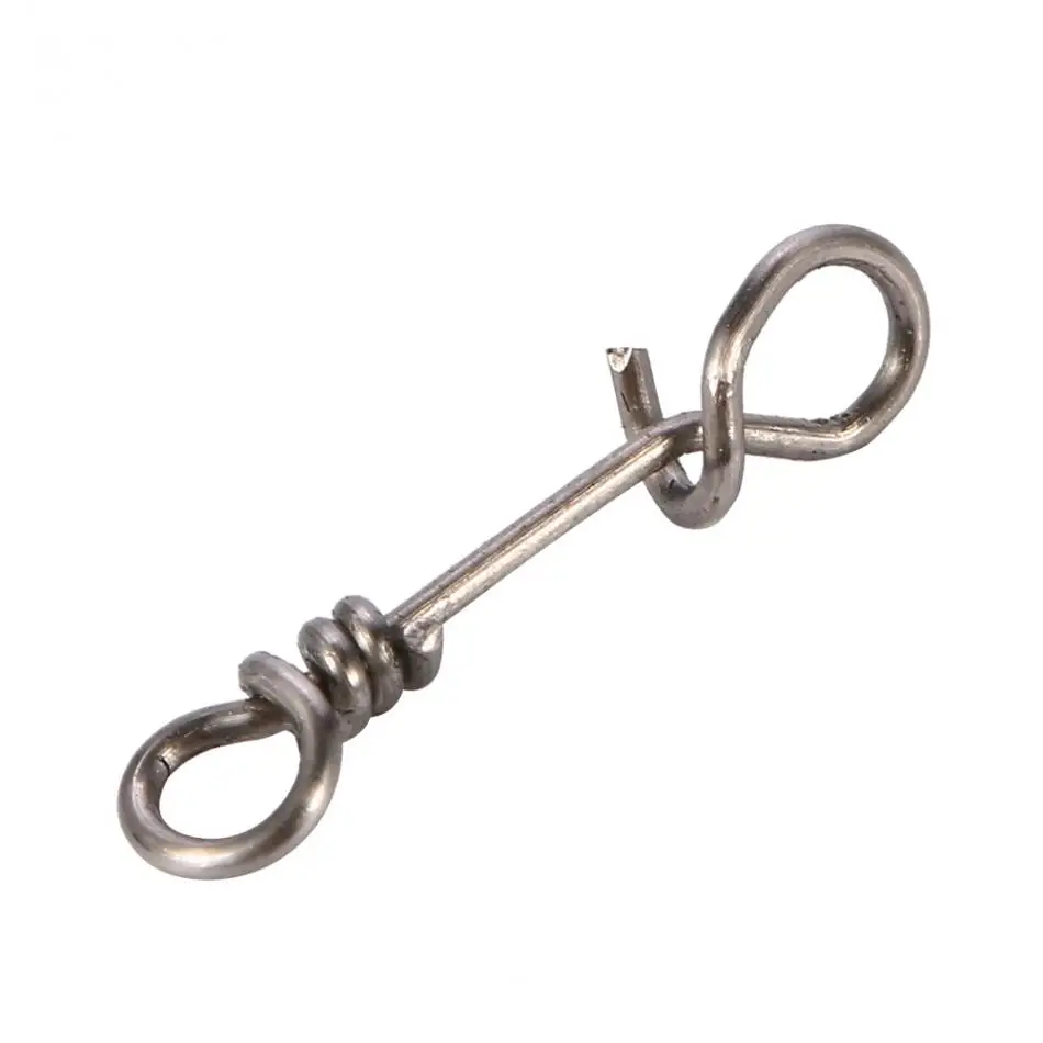 50 шт в наборе быстрое подключение зажим рыболовные Вертлюги Нержавеющая сталь