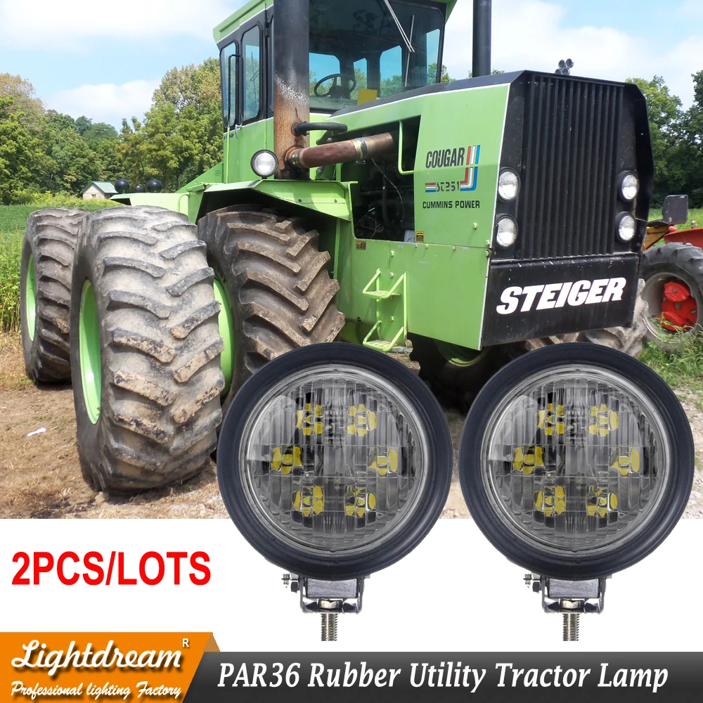 Par 36 круглый вспомогательная лампа резиновый корпус 12V 24V лампы накаливания Par36
