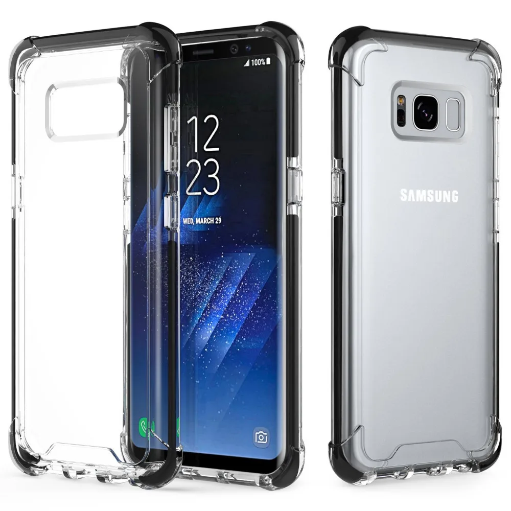 Чехол для Samsung Galaxy S8 / Plus тонкий ударопрочный устойчивый к царапинам Прозрачный