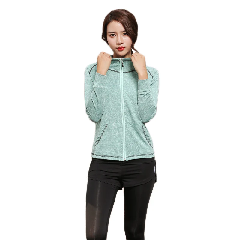 Женский комплект эластичная Спортивная одежда для бега костюм улицы