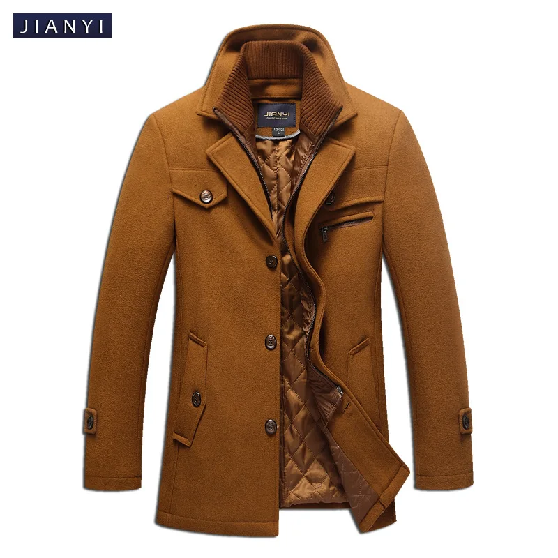 Тренч мужской зимний толстый ветровка длинное шерстяное пальто Casaco Masculino Palto Casaco Jaket мужской s 5XL шерстяной Тренч Куртки