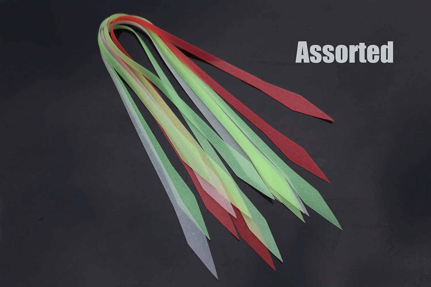 Assorted each 5 pcs Tigofly 20 шт./партия светящийся рыболовный силиконовый стример юбки светится в темноте Спиннербейт Buzzbait джиг приманки муха Связывание материалов - Цвет: Assorted each 5 pcs