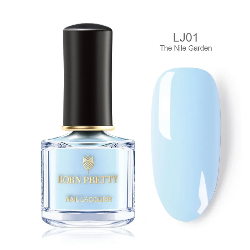 BORN PRETTY 48 цветов отшелушивается лак для ногтей художественное украшение блестки красочные быстросохнущие дизайн ногтей маникюрный лак - Цвет: BP-LJ01