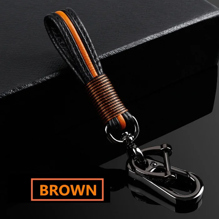 Brown keychain Углерода звезды Автомобильный ключ чехол для MAZDA 2 3 5 6 CX-3 CX-5 CX-7 CX-9 Скорость Miata MX5 оболочки куртка протектор 3 4 кнопки держатель для ключей - Название цвета: Brown keychain