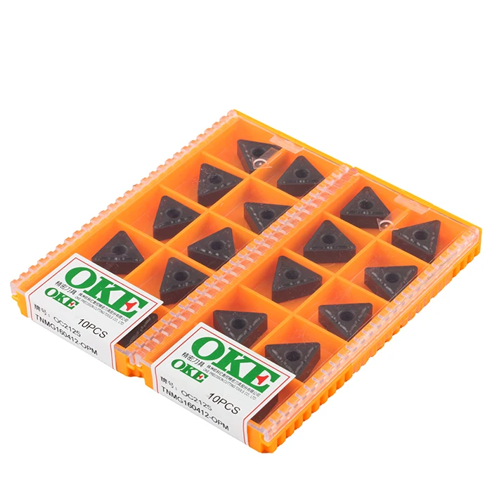 Оригинальное качество OKE 10 шт./лот Высокая точность высокая производительность высокая прочность CNC TNMG160412-OPM OC2125 промышленности карбида вставки