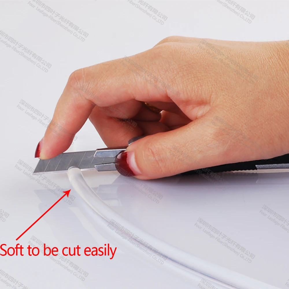 Полый сердечник 2 мм 4 боковые излучения флуоресцентная пластиковая трубка