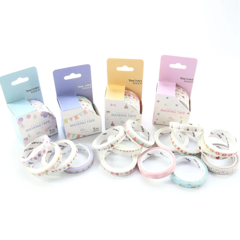Domikee новый милый kawaii японский школьник мультфильм украшение васи ленты набор для