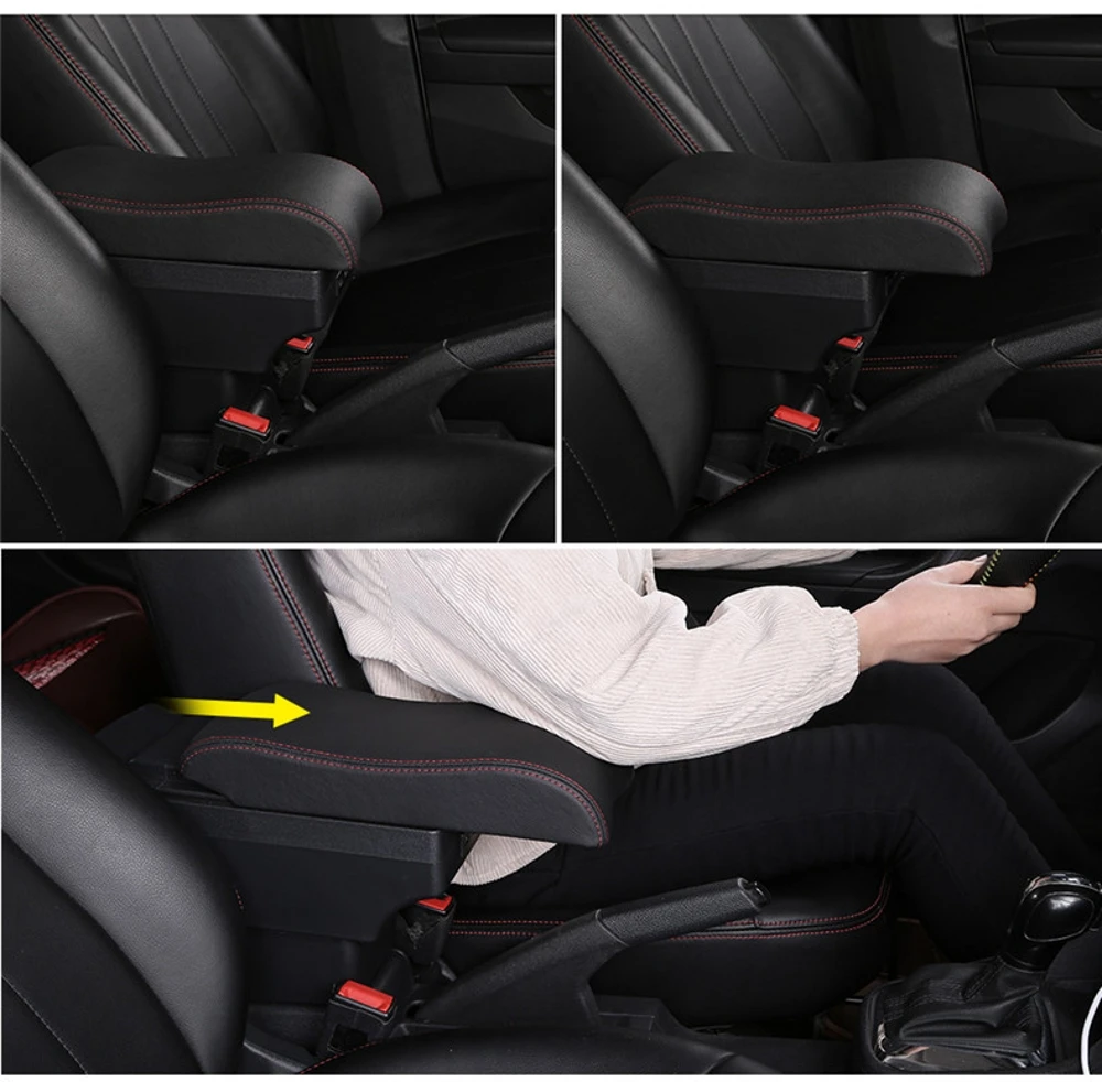 Для Chevrolet Aveo T200/T250 подлокотник поворотный кожа высшего качества центральной консоли ящик для хранения стаканов подлокотника 2008 2009 2010