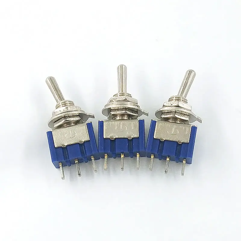 5 шт./лот миниатюрный рычажный переключатель SPDT 6A 125V AC/ 3A 250V AC 3 контакта 13*8 мм