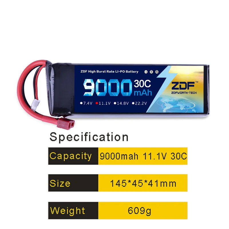 Новый хорошее качество Lipo Батарея 11 1 V 3S 9000 мА/ч 30C 60C RC AKKU емкостью акумуляторная