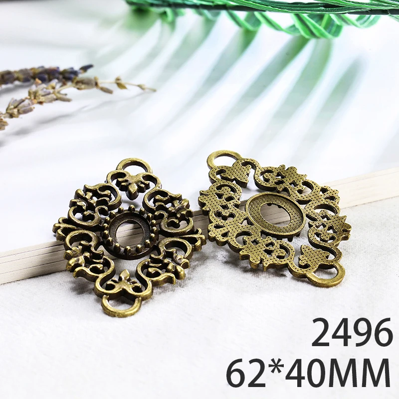 62*40 мм 1 шт. кулон из сплава цветов для изготовления ювелирных изделий Diy 2 цвета