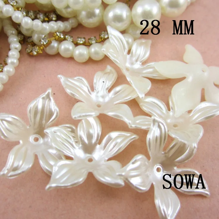 Бесплатная доставка 20 шт./лот размер 28 мм цвет слоновой кости модные