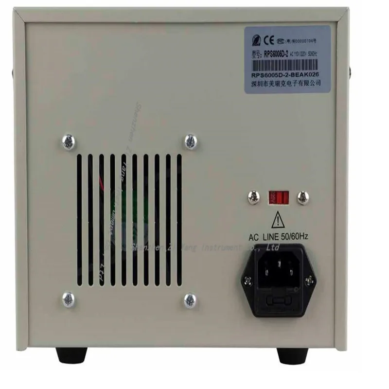 RPS6005D 2 с цифровым источником питания постоянного тока 3 В/5 В/1 А фиксированным