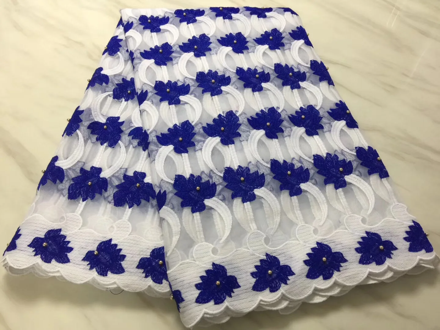 Beautiful african guipure cord lace fabrics high quality water soluble for wedding with stones | Дом и сад