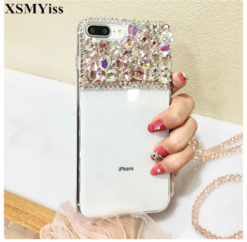 XSMYiss для iphone X XS MAX XR роскошный блестящий мягкий чехол со стразами 11 Pro 5S SE 6S 7 8 Plus| |