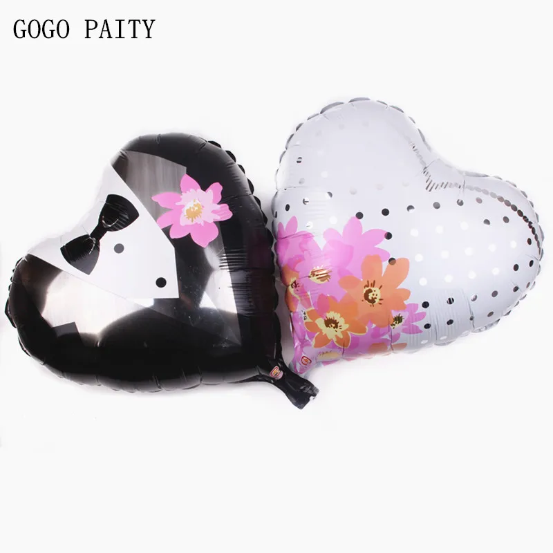 GOGO PAITY 18 дюймов свадебное платье алюминиевый шар костюм воздушный любовь