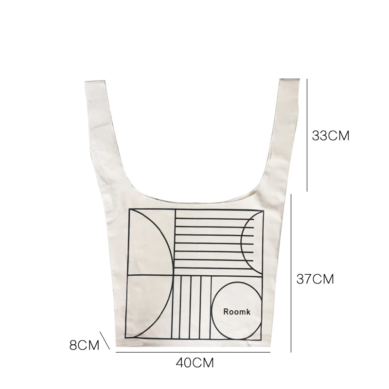 Youda новая сумка с геометрическим принтом холщовые сумки на плечо Модная