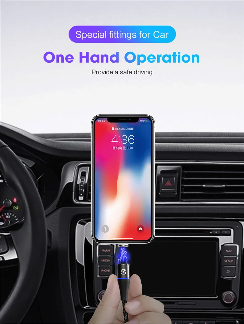 Магнитные Кабели usb type c mi cro SIKAI 3A Быстрая зарядка данных 3 в 1 QC 4,0 зарядное устройство для iphone xr Xiaomi mi samsung мобильного телефона