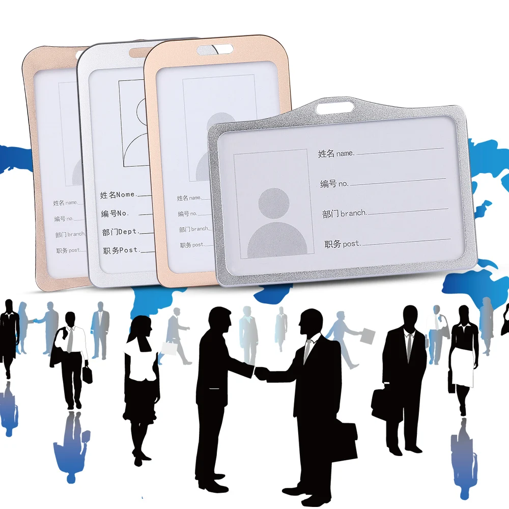 1 шт. ремешок держатель для деловой карты из алюминиевого сплава офиса и