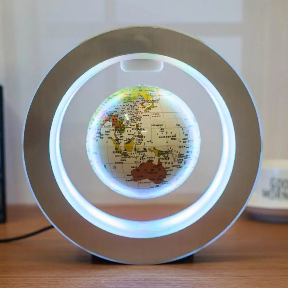 Круглый Новинка светодио дный LED Карта мира Плавающий глобус магнитная левитация свет антигравитация Магия/Роман лампа бола де плазма Dec плазменный шар