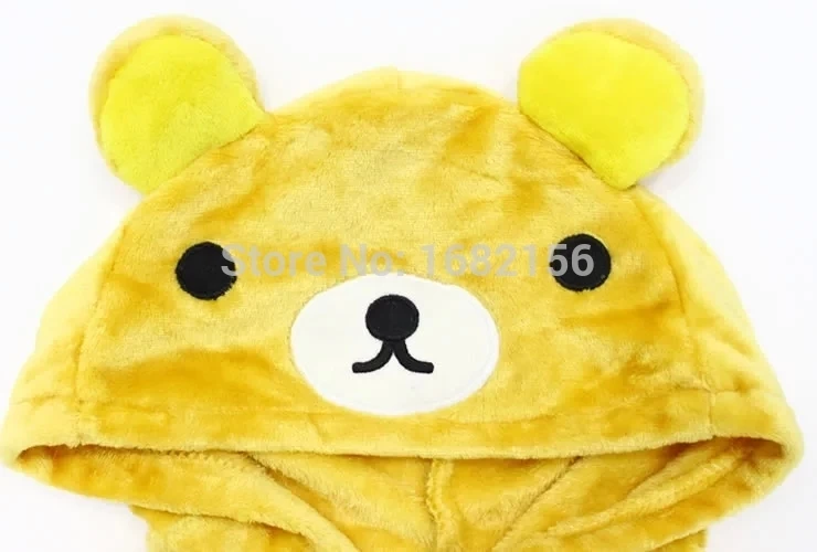 Зимний фланелевый Детский карнавальный костюм пижама с пандой Rilakkuma Пижама