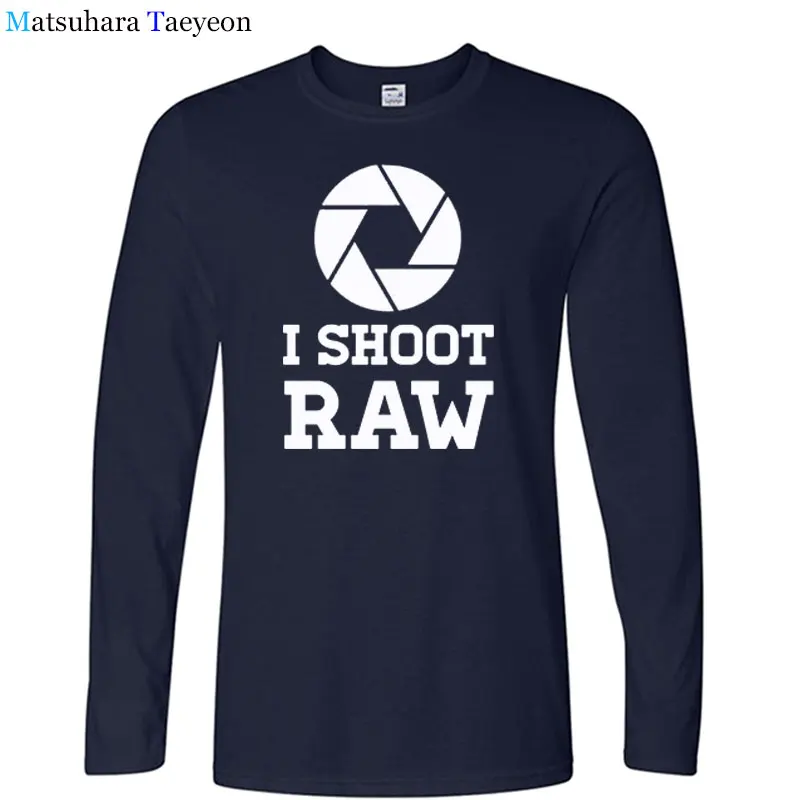 Летние футболки I Shoot Raw мужские топы футболка фотографа Повседневная хлопковая с