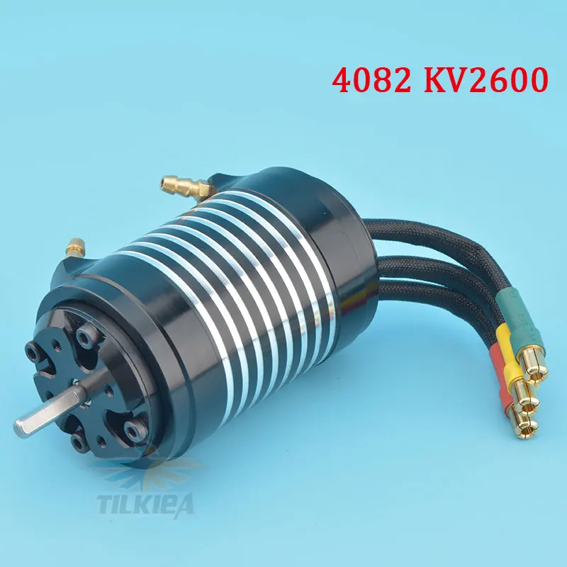 2600KV With Jacket Высокоскоростной/Мощный SSS 4082 бесщеточный мотор 600KV 1600KV 2000KV 2200KV 2600KV мотор 4 полюса для RC морской лодки Cat/O лодки - Цвет: 2600KV With Jacket