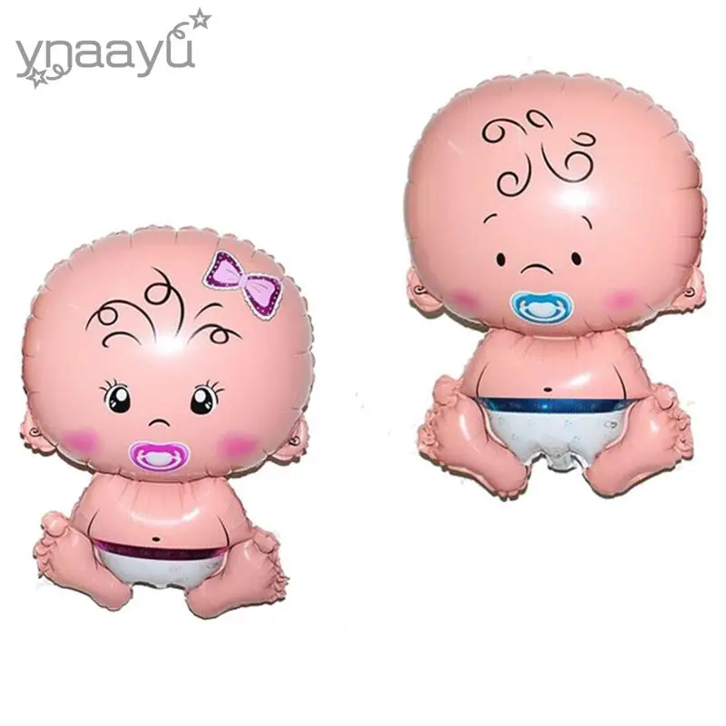 Ynaayu 5 шт. Детские большого размера сто дней плоских шаров 68x45 см Baby Shwer фольги