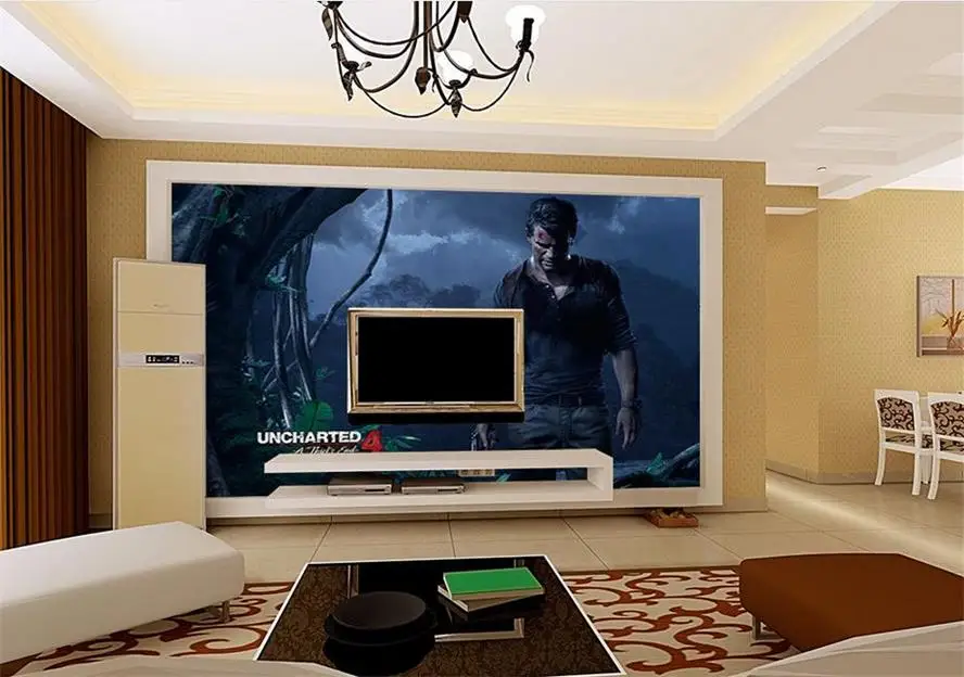 3d обои на заказ нетканые для ТВ настенные фрески Загадка море 4 фильма игра