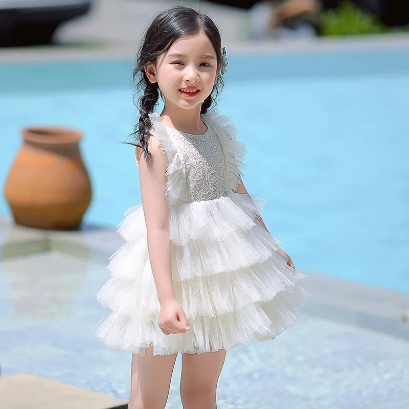 Многослойные пышные Детские платья для девочек Vestido Infantil Festa платье-пачка
