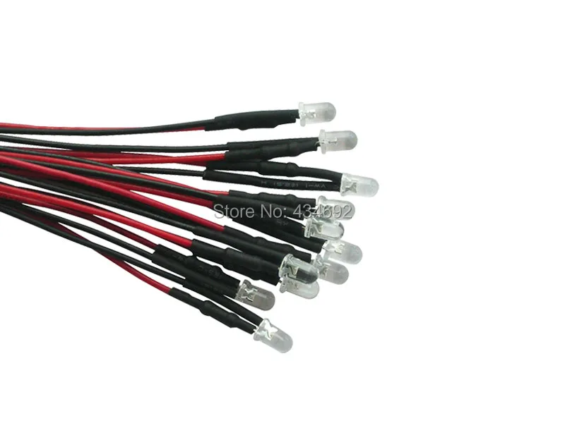 20 шт. 5 мм круглые светодиодные резисторы 12 в пост. Тока|diode led|diode cablediode white |