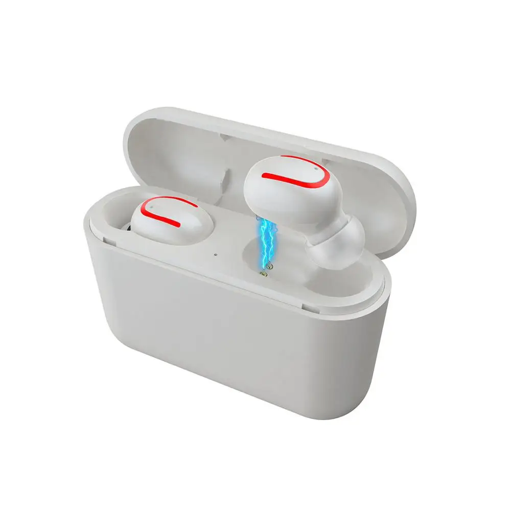 Слог HBQ-Q32 TWS Bluetooth V5.0 наушники настоящие беспроводные стерео наушники Bluetooth гарнитура для телефона слог HBQ-Q32 TWS - Цвет: Белый