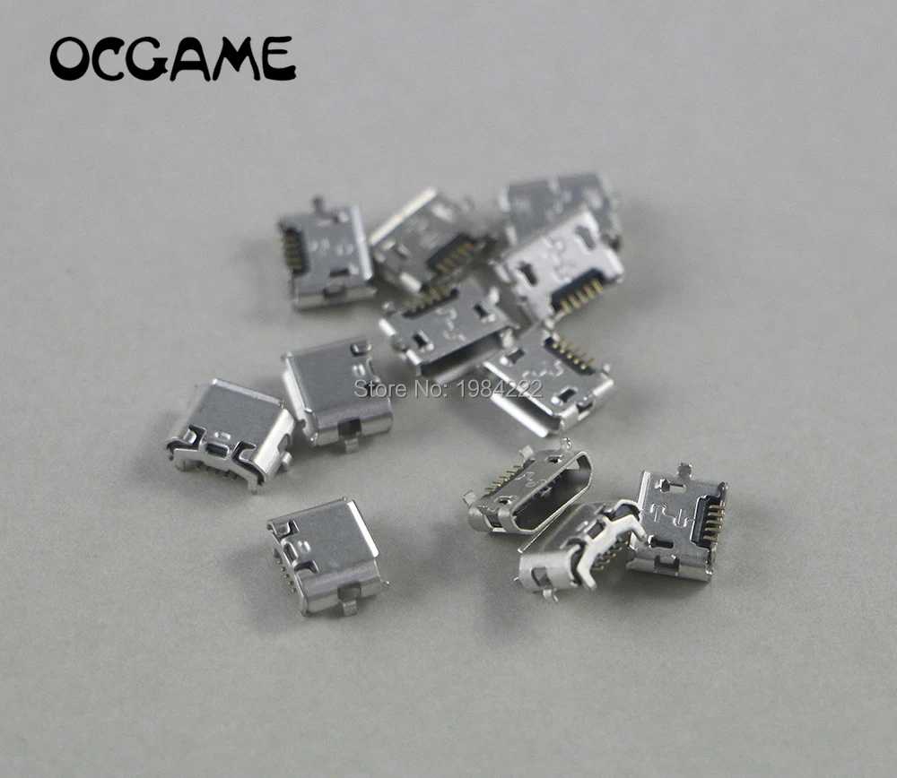 OCGAME 300 шт./лот Короткий разъем для джойстика питания зарядного устройства мини Usb