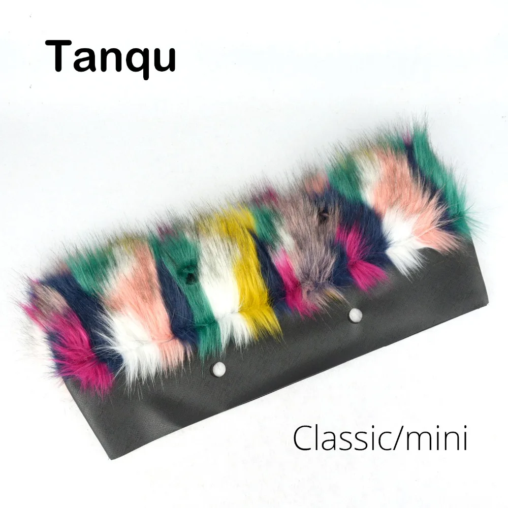Tanqu новая разноцветная женская сумка с плюшевой отделкой для O Bag, тепловое плюшевое украшение из искусственного меха, подходит для классического большого мини-мешка