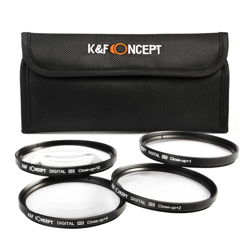 K& F, чехол-кошелек для объектива камеры с 6 карманами, кольцевой фильтр-адаптер для 49 мм-77 мм UV CPL FLD ND, Чехол-держатель