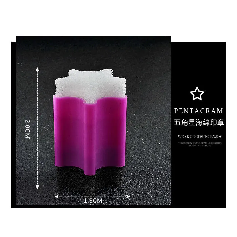 Инструменты для дизайна ногтей градиентные ногти 5 шт мягкие губки 1 Штамп