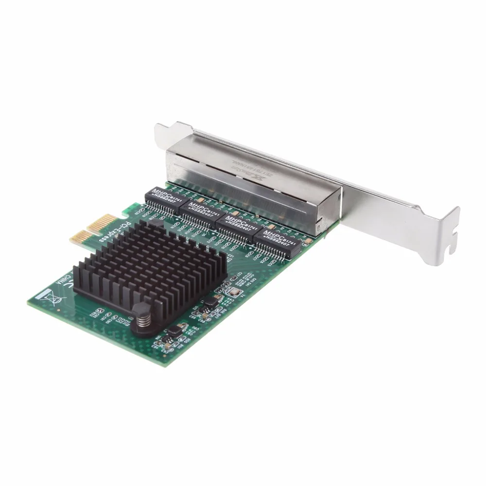 1 комплект для 10/100/1000 M PCIe PCI Express до 4x гигабитная карта Ethernet сетевой адаптер 4 Порты и разъёмы высокое качество C26
