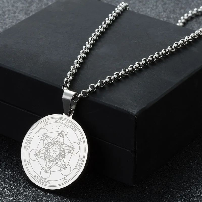 Колье чокер из нержавеющей стали с кулоном в виде ангела 60 см|stainless steel necklace|steel