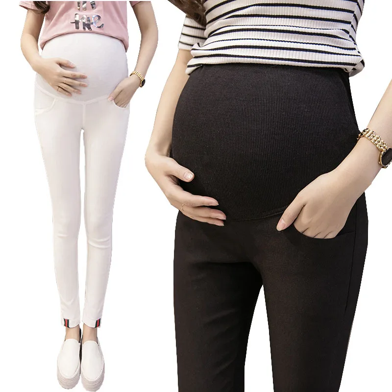 

Abdominal Pants Maternity Leggings Stretch Trousers For Pregnant Women Clothes Belly Maternity Pregnancy Wear Gravida Clothing