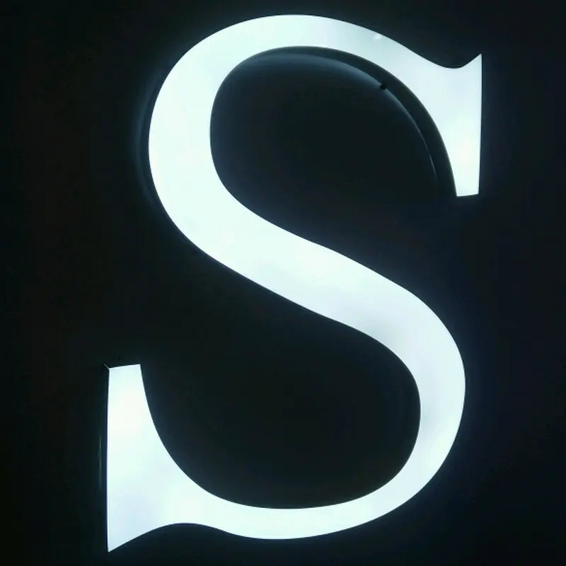 

customized Resin 3D LED front light illuminate letters sign