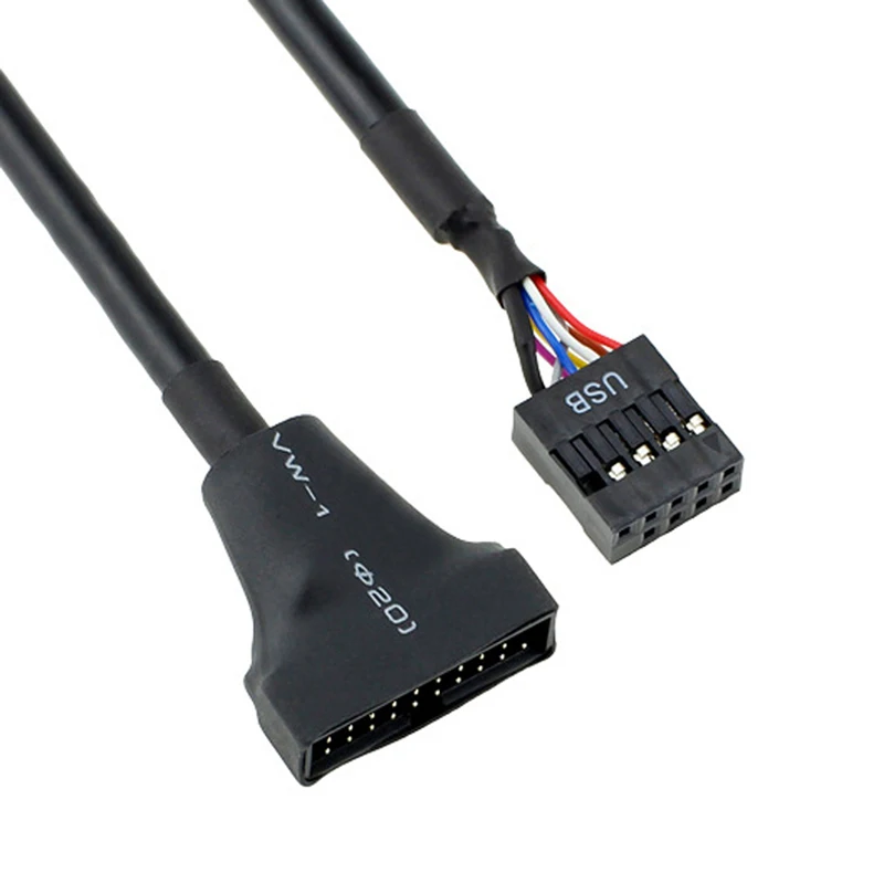Новинка 1 шт. основная плата USB2.0 9Pin разъем мама на USB3.0 19Pin Папа-Передняя панель